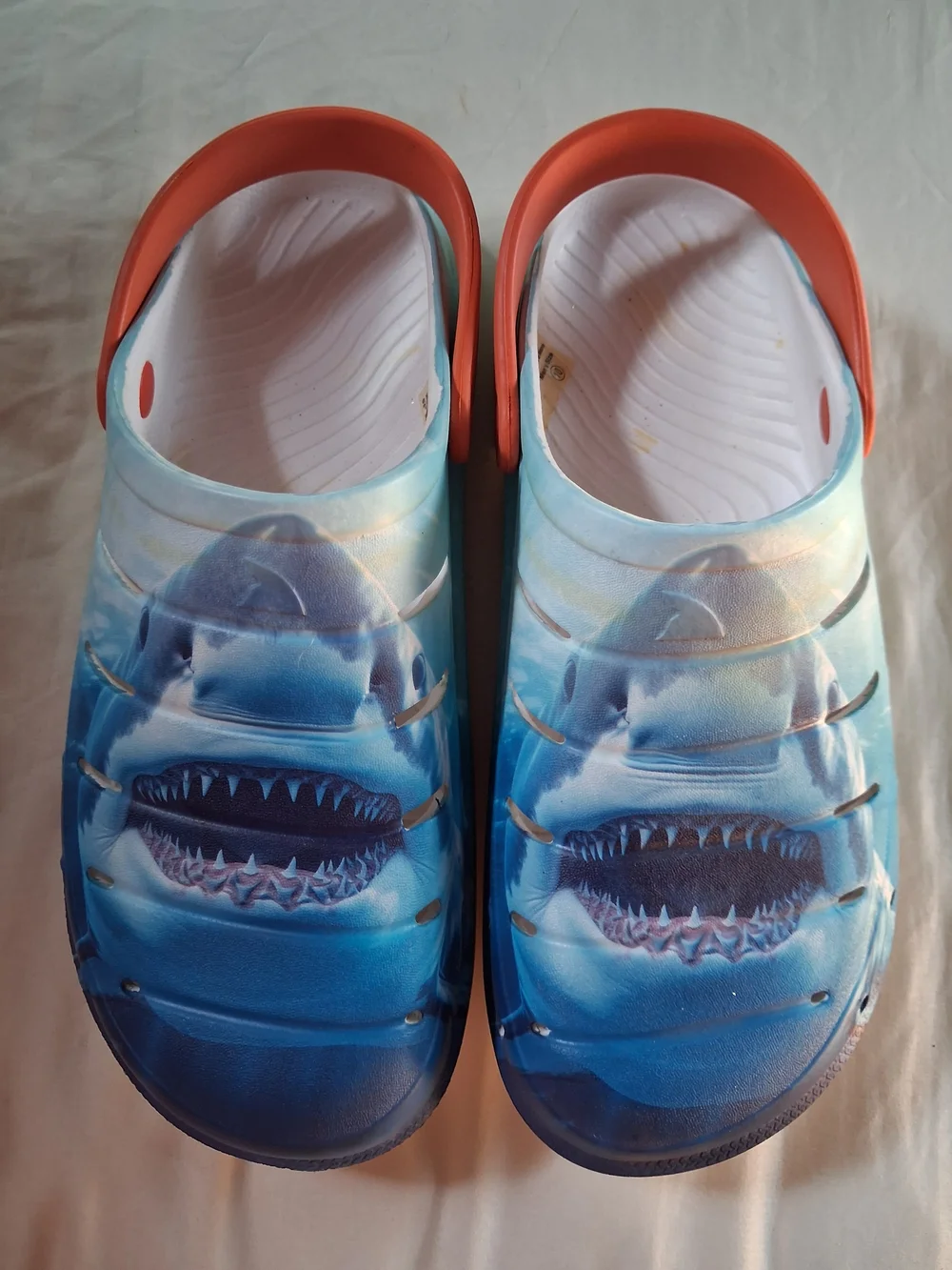 Men's Shark-Print Clog Sandals Size 10 & 11 Available NWOT